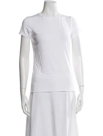 Pre-owned L'agence Crew Neck Short Sleeve T-shirt In White