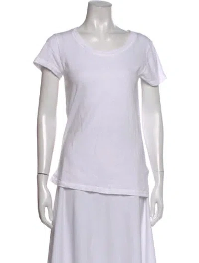Pre-owned L'agence Crew Neck Short Sleeve T-shirt In White