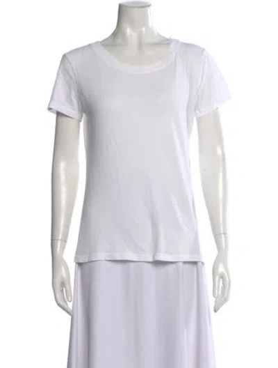 Pre-owned L'agence Crew Neck Short Sleeve T-shirt In White