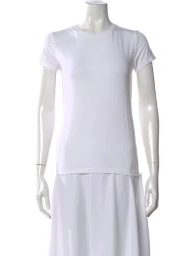 Pre-owned L'agence Crew Neck Short Sleeve T-shirt In White