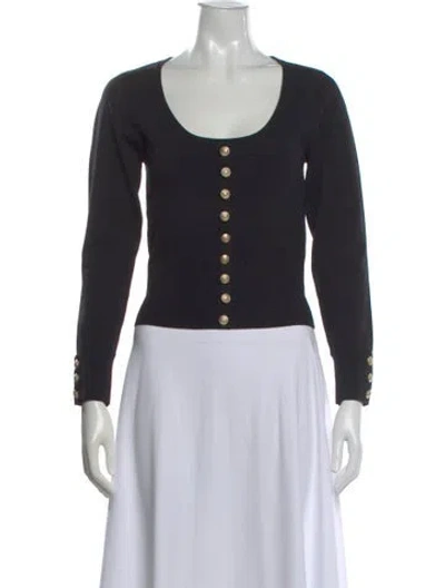 Pre-owned L'agence Crew Neck Sweater In Black