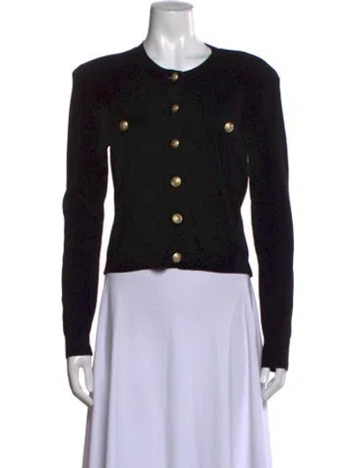 Pre-owned L'agence Crew Neck Sweater In Black