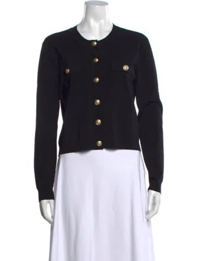 Pre-owned L'agence Crew Neck Sweater In Black