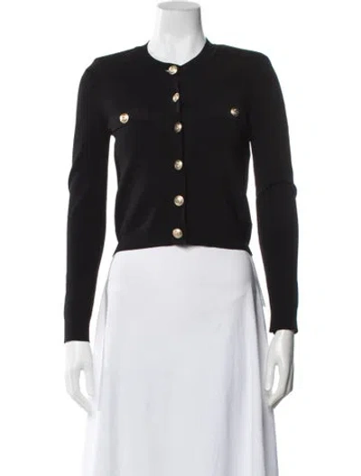 Pre-owned L'agence Crew Neck Sweater In Black
