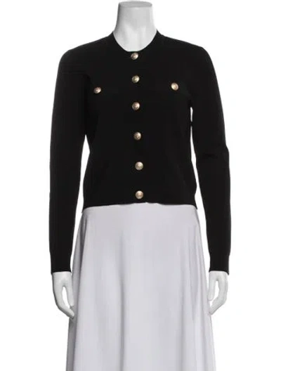 Pre-owned L'agence Crew Neck Sweater In Black