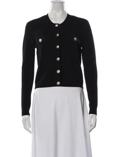 Pre-owned L'agence Crew Neck Sweater In Black