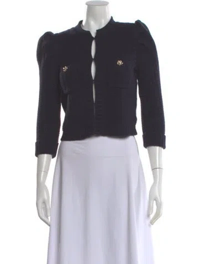 Pre-owned L'agence Crew Neck Sweater In Blue