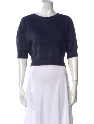 Pre-owned L'agence Crew Neck Sweater In Blue