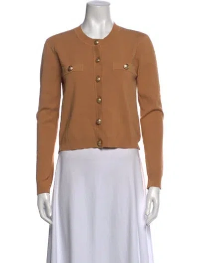 Pre-owned L'agence Crew Neck Sweater In Brown/neutrals