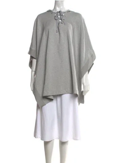 Pre-owned L'agence Crew Neck Sweater In Grey
