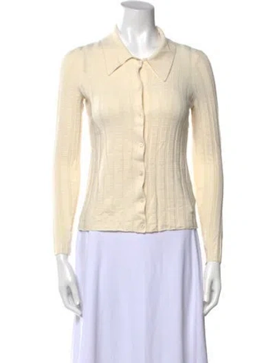 Pre-owned L'agence Crew Neck Sweater In Neutral