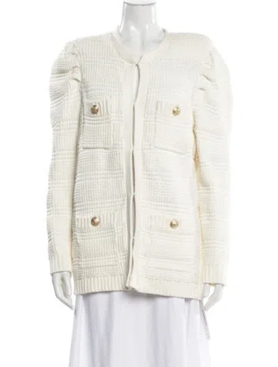 Pre-owned L'agence Crew Neck Sweater In Neutral