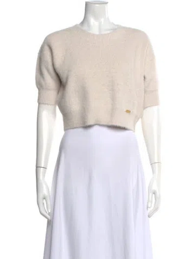 Pre-owned L'agence Crew Neck Sweater In Neutral