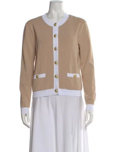 Pre-owned L'agence Crew Neck Sweater In Neutral