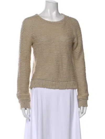 Pre-owned L'agence Crew Neck Sweater In Neutral