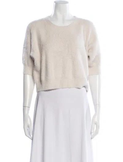 Pre-owned L'agence Crew Neck Sweater In Neutral
