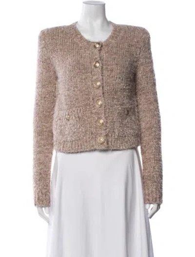 Pre-owned L'agence Crew Neck Sweater In Neutrals