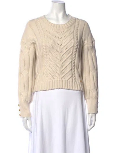 Pre-owned L'agence Crew Neck Sweater In Neutrals