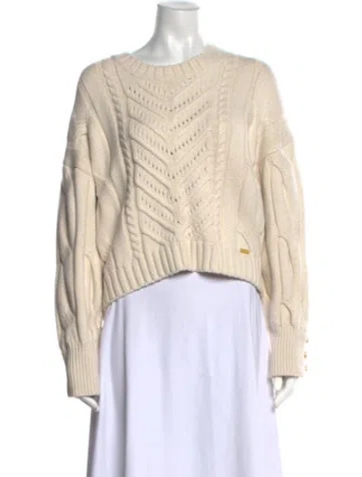 Pre-owned L'agence Crew Neck Sweater In Neutrals