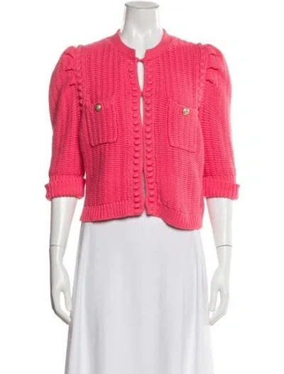 Pre-owned L'agence Crew Neck Sweater In Pink
