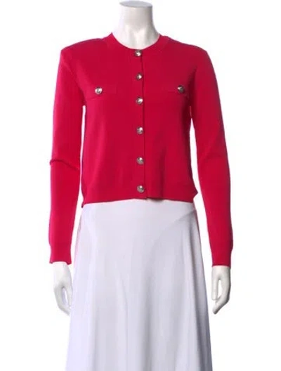 Pre-owned L'agence Crew Neck Sweater In Red