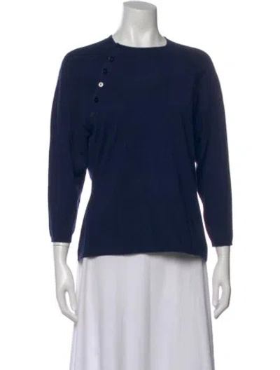 Pre-owned L'agence Crew Neck Sweater W/ Tags In Blue