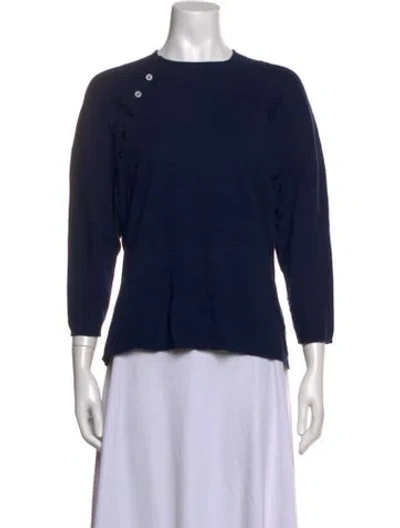 Pre-owned L'agence Crew Neck Sweater W/ Tags In Blue