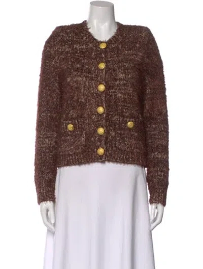 Pre-owned L'agence Crew Neck Sweater W/ Tags In Brown