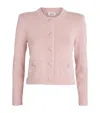 L'agence Patsy Cropped Cardigan In Pink