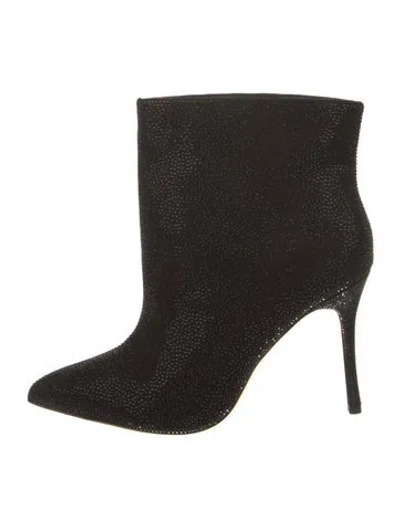 Pre-owned L'agence Crystal Boots In Black