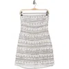 L'agence Crystal Embellished Strapless Minidress In Gray
