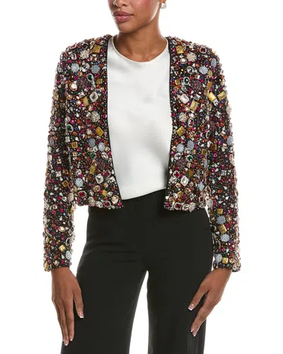 L'agence Culver Jewel Crop Jacket In Multi