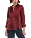 L'agence Tyler Blouse In Dark Bordeaux