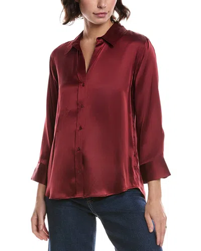 L'AGENCE L'AGENCE DANI 3/4 SLEEVE SILK BLOUSE