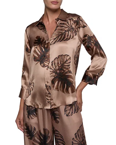 L'agence Dani Silk Blouse In Multi