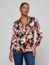 L'agence Dani Silk Blouse In Multi