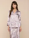 L'agence Dani Silk Blouse In Multi