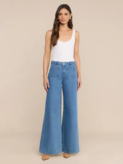 L'agence Delcan Wide-leg Jean In Yellow