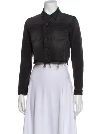 Pre-owned L'agence Denim Jacket In Black