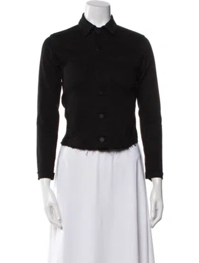 Pre-owned L'agence Denim Jacket In Black