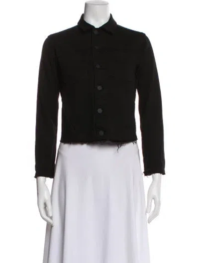 Pre-owned L'agence Denim Jacket In Black