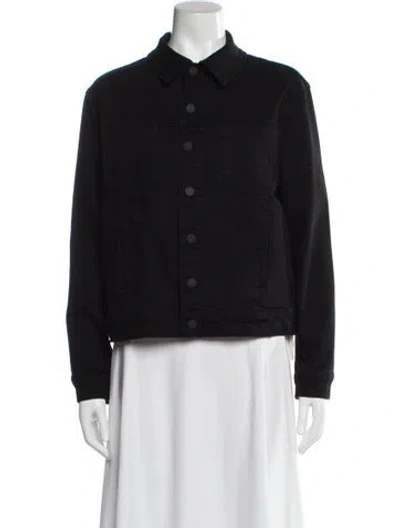 Pre-owned L'agence Denim Jacket In Black