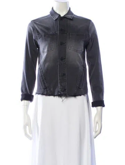 Pre-owned L'agence Denim Jacket In Black