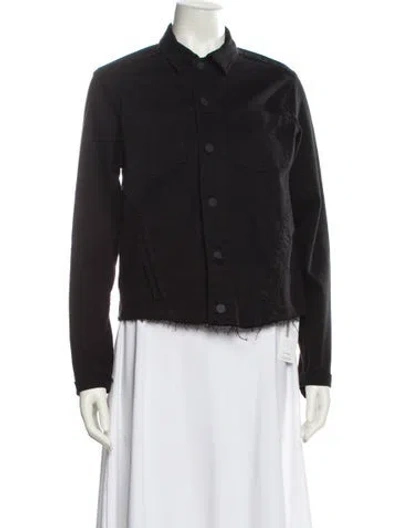 Pre-owned L'agence Denim Jacket In Black