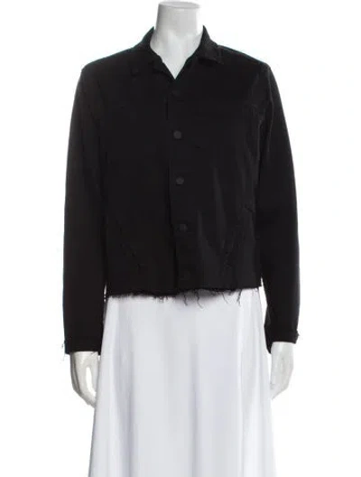 Pre-owned L'agence Denim Jacket In Black