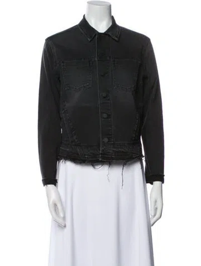 Pre-owned L'agence Denim Jacket In Black