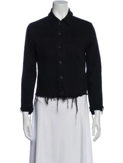 Pre-owned L'agence Denim Jacket In Black