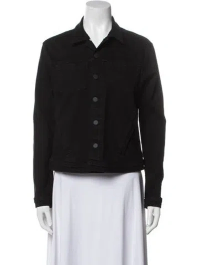 Pre-owned L'agence Denim Jacket In Black