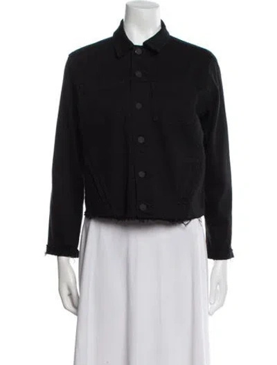 Pre-owned L'agence Denim Jacket In Black