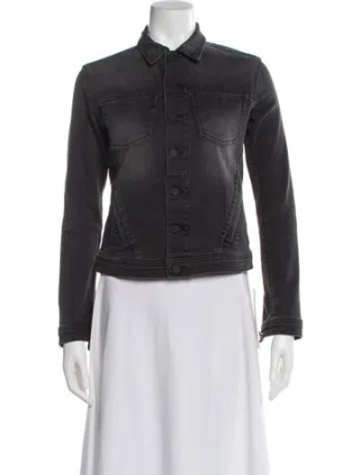 Pre-owned L'agence Denim Jacket In Black